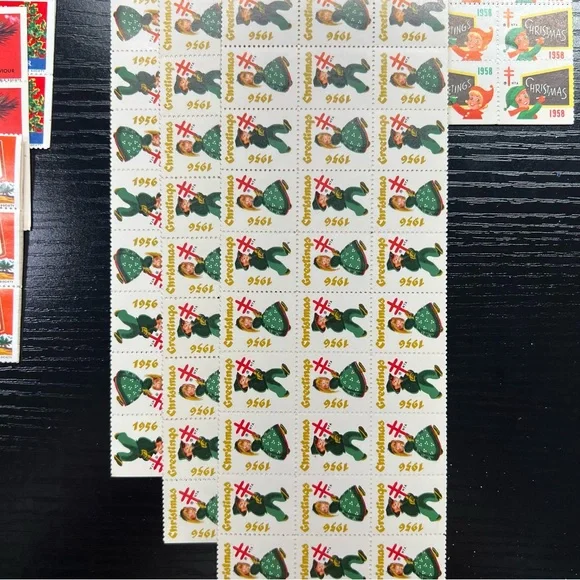 VINTAGE Christmas Easter Seals Stamps 50’s/60’s US Postal Unused 30+ Booklets